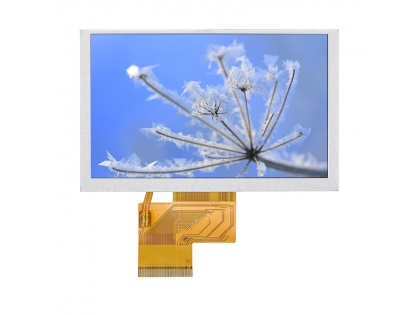 5寸TFT液晶屏 800*480分辨率 50pin RGB接口 5寸TFT彩屏液晶顯示模組